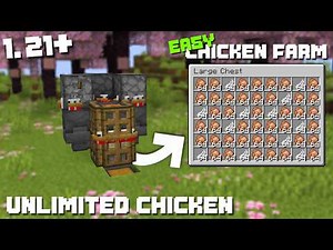 Minecraft: EASY CHICKEN FARM 1.21+ | UNLIMITED CHICKEN!