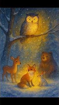 🌙 Whispers of the Snowy Forest | Calm Winter Bedtime Story for Kids