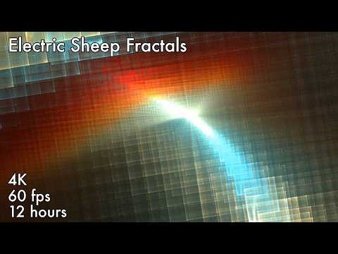 Electric Sheep Fractals 4K 60fps 12 hours ambient animation