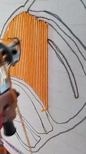 knitting process using hand machine tools