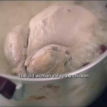 A girl cooks plain water with one seasoning packet; it's all she’ll eat today.