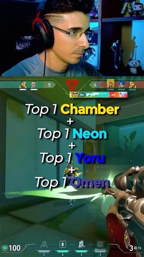 First time something like this 🤯 gameplay valorant live omen yoru neon chamber temet clips shorts