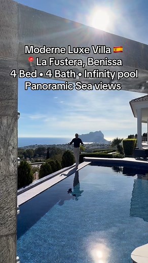 287 reactions · 22 comments | Moderne Luxe villa in Georgian stijl  La Fustera, Benissa Gelegen tussen Moraira en Calpe. Dit pareltje komt volledig ingericht en beschikt over; 4 slaapkamers • 4 badkamers • Infintiy pool • jacuzzi hoogwaardige topafwerking en panoramisch zeezicht. Kortom; Tijdloze elegantie, moderne luxe en adembenemende uitzichten. Meer informatie!?  Matti@Gold-Bricks.com #fypシ #spanje #viral #benissa #moraira | Matti Swinnen | Facebook