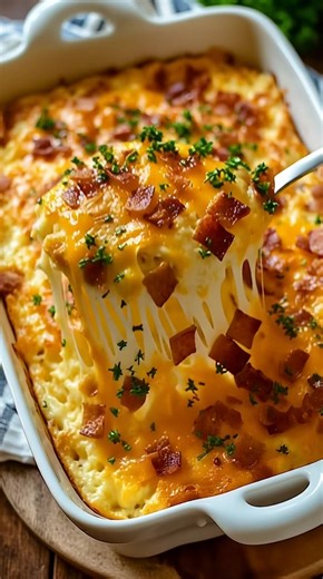 13K views · 40 reactions | 凜 Hashbrown Breakfast Casserole 療 Ingredients 1 bag (900g / 32 oz) frozen shredded hash browns, thawed 1½ cups shredded cheddar cheese ½ cup shredded mozzarella (optional for extra melt) 8 large eggs 1 cup milk ½ tsp garlic powder ½ tsp onion powder ½ tsp salt ¼ tsp black pepper Recipe in First Coʍmеոτ  | My Heavenly Recipes | Facebook