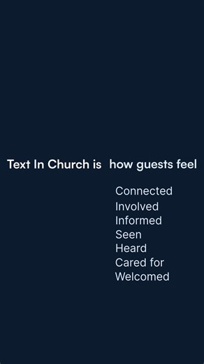It's how you make your guests feel known, noticed, and loved. #churchtech | Text In Church | Facebook