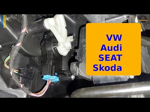 Replace DRIVER SIDE heater control, temperature flap position motor. B108D71 (VW, Audi, SEAT, Skoda)