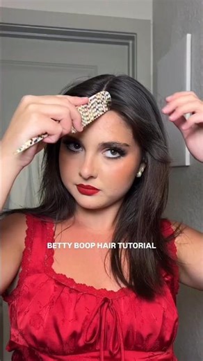Betty boop Hair Tutorial #hairstyle #hairtutorial #hair #shorts