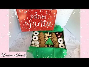 DIY CHRISTMAS COOKIE BOX (how to decorate and package Christmas cookies)