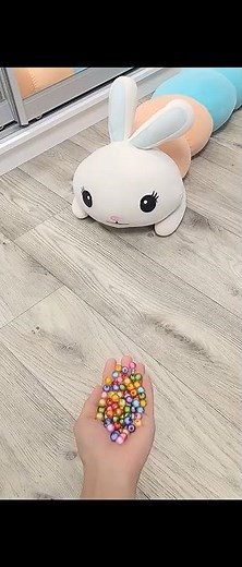 Cute Cat ASMR with Colorful Balls 🐱 Relaxing Sounds & Satisfying Triggers #bunny #asmr #catasmr