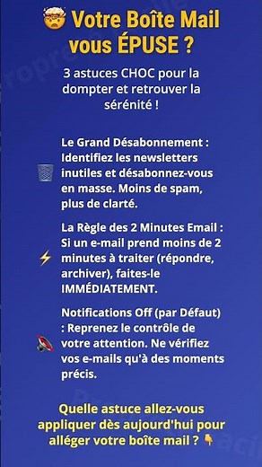 Votre Boîte Mail vous ÉPUSE ? 🤯 | Digital Zen Master\n\nLibérez-vous du...
