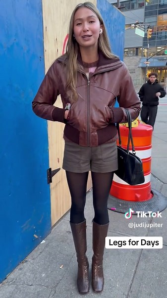 Runway Model Sidewalk Strut in Soho, NYC