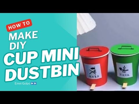 DIY Cup Dustbin | Best Out of Waste Craft Idea | #video #diy #craft