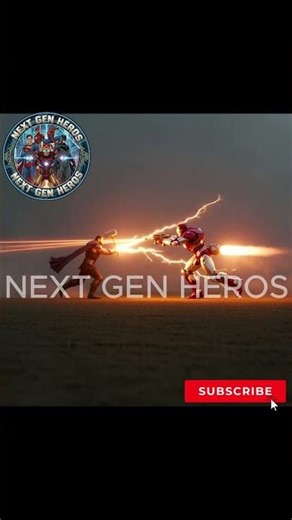 Thor lightning vs Ironman leaser #nextgenheroes #aiart #avengers #mcu #2025shorts #viralvideo #viral