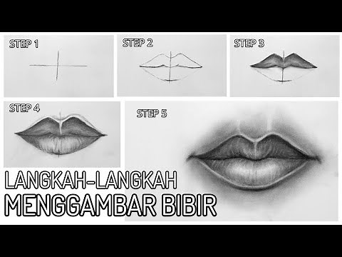 How to draw LIPS with Pencils