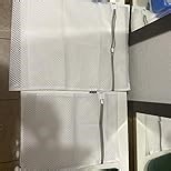 Kimmama Laundry Mesh Wash Bags, Lingerie Bags for Washing Delicates, Mesh Laundry Bags for Washing Machine, White Net, Grey Zipper, 2XXL