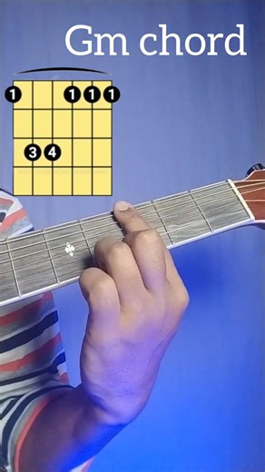 How to play the G minor Barre chord in Guitar || Beginner Free Guitar Lesson || #guitarchords