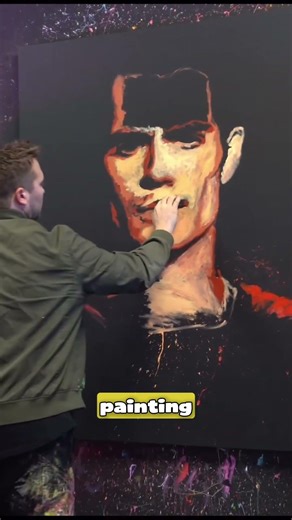 He Paints Giant Masterpieces in 15 Minutes — With His Hands