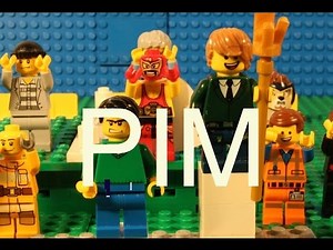 LEGO Pim And Pom Playing Ping Pong (Stop Motion Animation)