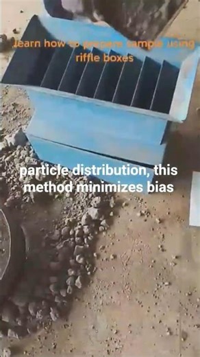 Soil sampling using a riffle box |Quick lab demonstration #engineering #soiltesting #construction