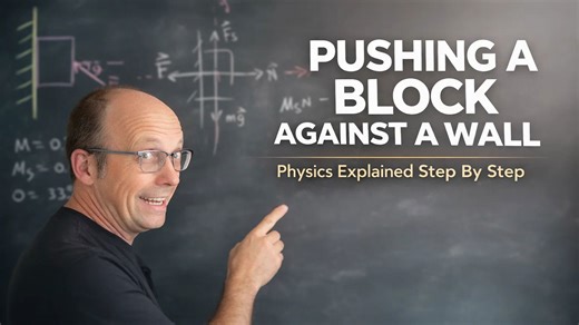 Pushing a block against a wall physics explained step by step