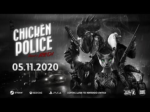 Chicken Police - Paint it RED! // Cinematic Trailer // Steam, PS4, Xbox One, Nintendo Switch
