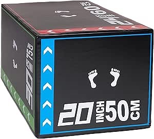 PRISP Foam Plyometric Jump Box - 20" 24" 30" Soft Adjustable Plyo Box