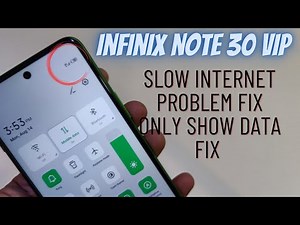 Infinix Note 30 Vip 4G+ Not Working How To Fix Internet Problem