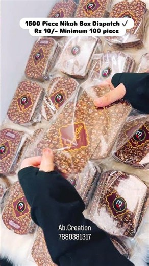 1500 Nikah Box Dispatch 💍 | Premium Customized Wedding Boxes | Only ₹10 | Bulk Orders