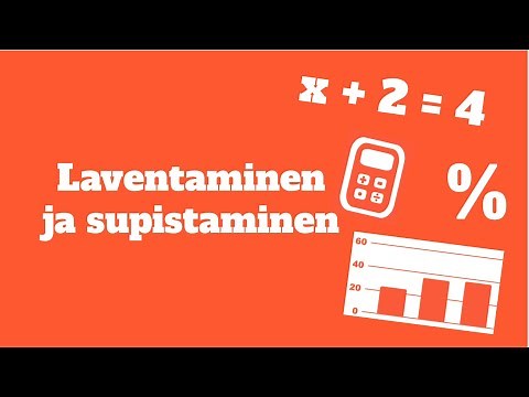 Laventaminen ja supistaminen