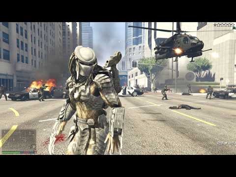 GTA 5 - Predator In Los Santos + Six Star Wanted Level Rampage