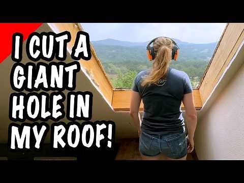 Installing a Roof Balcony Skylight | It's HUGE!