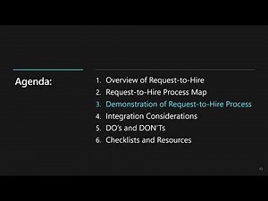 Dynamics 365 - HR Functional Series - Part 2: Request-to-Recruit-to Hire Process