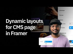 Dynamic Layouts for CMS Detail Pages in Framer