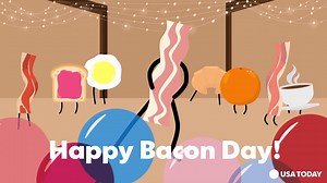 It's Bacon Day! Let's celebrate with a piece of bacon dancing like Kevin Bacon. | USA TODAY