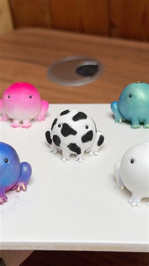 Cow Frog wip | #clayart #deskbuddy #polymerclay #clay #cuteart