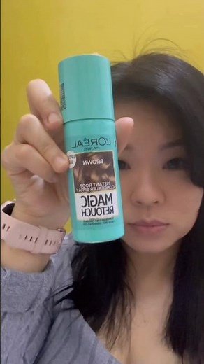 ￼How To Cover Grey Hair Instantly with L'Oreal Paris Magic Retouch Instant Root Concealer Spray