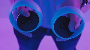 VR video game controllers - Free Stock Video