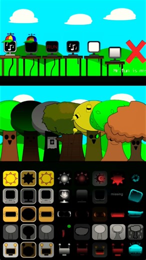 Mr. Fun Computer vs Mr. Tree 🔥 Incredibox Sprunki 🎧💯 #incredibox #sprunki #duomix #phase #shorts #oc