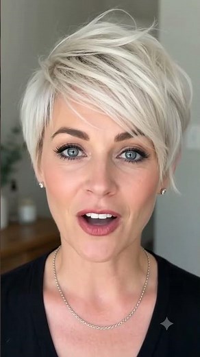 Tapered Nape Pixie-Pixie Haircut for Older women