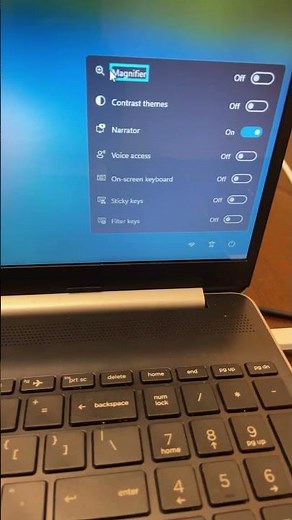 How to turn on narrator on HP windows PC