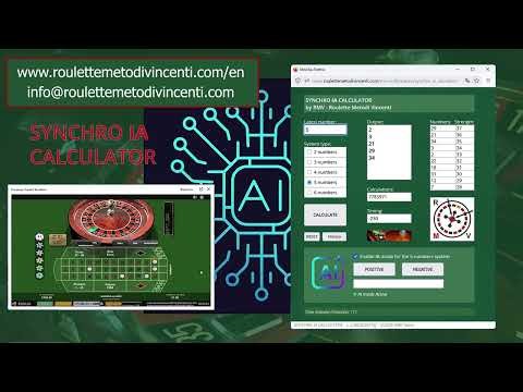 Launch presentation of the new Roulette Software: SYNCHRO AI CALCULATOR