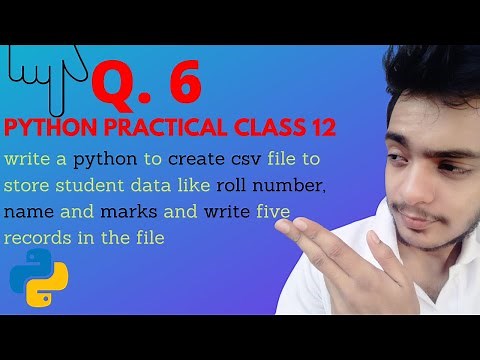 WAP to create csv file to store student data like roll number, name and marks|developersonline