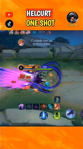 👉HELCURT ONE SHOT!🔥 Best build y emblemas/ Mobile legends 2026