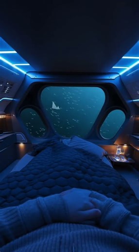 Underwater Calm: Submarine Room Sleep Ambience