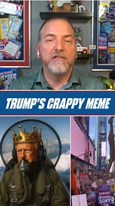 President Trump shared an AI meme of him pooping on Americans. @chucktodd breaks down Trump's juvenile response to the No Kings protest. Link to the full discussion in the bio. #nokings #protest #trumpmeme #news #politics | Chuck Todd