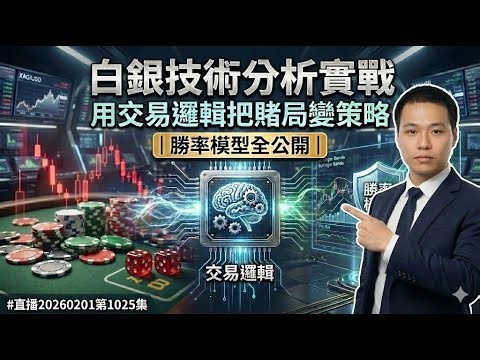 白銀技術分析實戰：用交易邏輯把賭局變策略｜勝率模型全公開 #直播202600201第1025集
