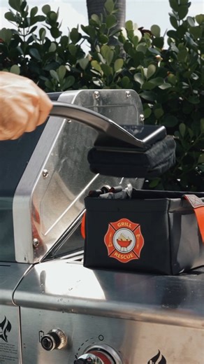 Say hello to the Rescue Pro: transforming grill cleaning with its sophisticated notched scraper and upgraded head, making it the premier grill Brush. #grilling #grillbrush #heatresistant #bbq #new #innovation #premium | Rescue Co.