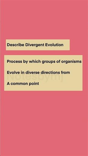 Divergent Evolution Explained Fast | Simple Biology Definition