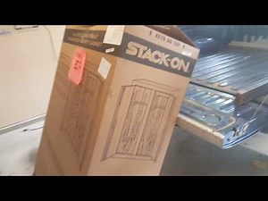Stack-On double door 32 gun security cabinet unboxing and review