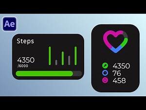 After Effects Create Widget UI Animation | After Effects Tutorial Motion Graphics